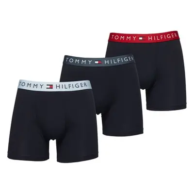 Tommy Hilfiger COTTON ESSENTIALS 3P BOXER BRIEF WB Férfi boxeralsó, sötétkék, méret