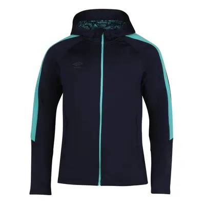 Umbro PRO TRAINING POLY FZ HOODIE Férfi cipzáras pulóver, sötétkék, méret