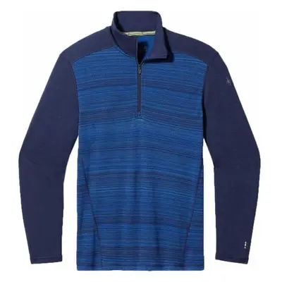 Smartwool CLASSIC THERMAL MERINO BL 1/4 ZB Férfi póló, kék, méret