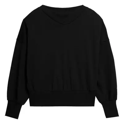 4F SWEATSHIRT W Női pulóver, fekete, méret