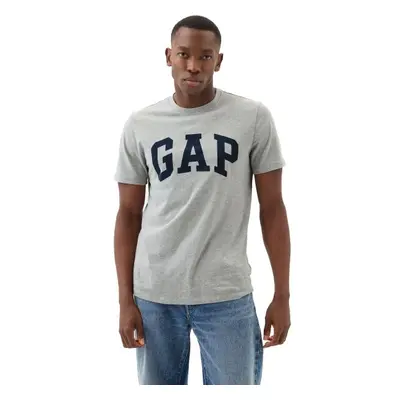 GAP BASIC LOGO Férfi póló, szürke, méret