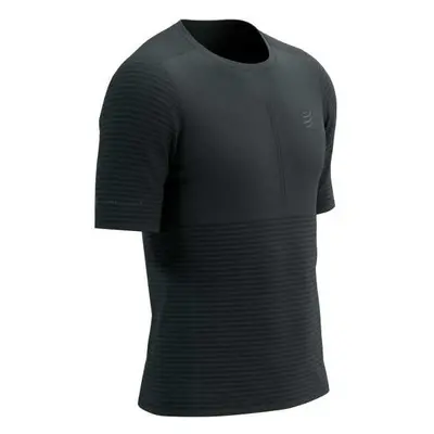 Compressport RACING SS TSHIRT Férfi póló futáshoz, fekete, méret