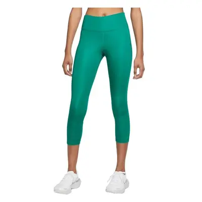 Nike DF FAST CROP W Női legging futáshoz, zöld, méret