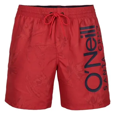 O'Neill CALI FLORAL SHORTS Férfi fürdőnadrág, piros, méret