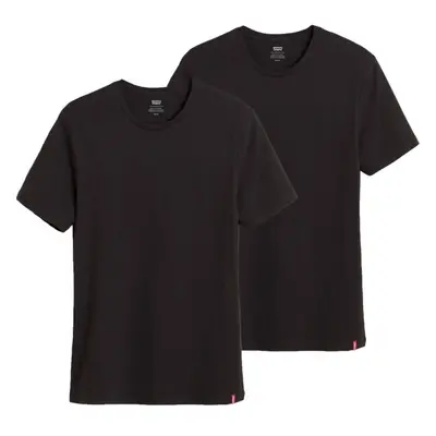 Levi's® SLIM 2PK CREWNECK Férfi póló, fekete, méret