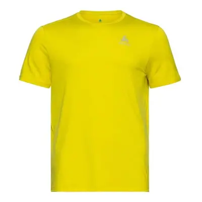 Odlo RUN EASY T-SHIRT CREW NECK SS Férfi póló futáshoz, sárga, méret