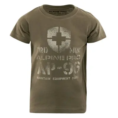 ALPINE PRO DEXO Gyerek póló, khaki, méret