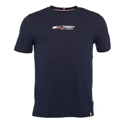 Tommy Hilfiger ESSENTIAL BIG LOGO TEE Férfi póló, sötétkék, méret