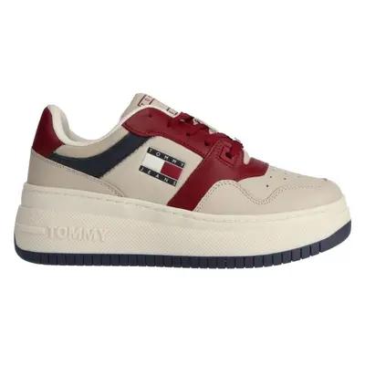 Tommy Hilfiger TJW RETRO BASKET FLATFORM Női teniszcipő, bézs, méret