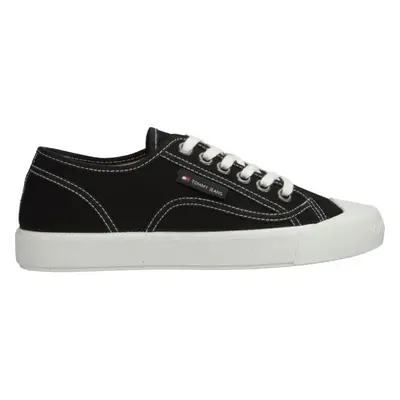 Tommy Hilfiger TJW FOXING SNEAKER CANVAS Női teniszcipő, fekete, méret