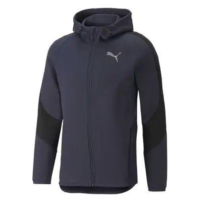 Puma EVOSTRIPE FULL-ZIP HOODIE Férfi sportfelső, sötétkék, méret