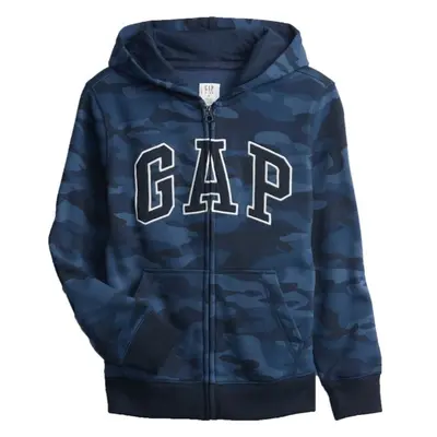 GAP FULLZIP LOGO Fiú pulóver, sötétkék, méret