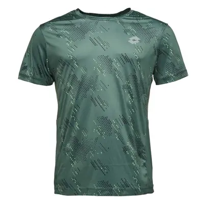 Lotto RUNNING II TEE PRT2 Férfi póló futáshoz, khaki, méret