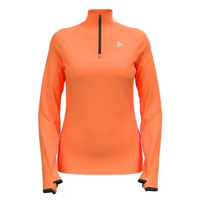 Odlo W MID LAYER 1/2 ZIP AXALP CERAMIWARM Női funkcionális középső réteg, narancssárga, méret