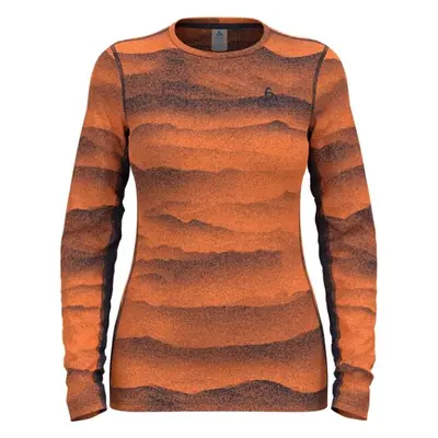 Odlo BL TOP CREW NECK L/S WHISTLER ECO Női funkcionális felső, narancssárga, méret