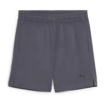 Puma TAD ESSENTIALS WOVEN SHORTS B Fiú rövidnadrág sportoláshoz, szürke, méret