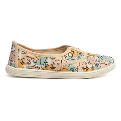 Oldcom SARAH PRINT Női slip-on cipő, rózsaszín, méret