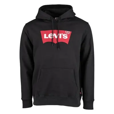 Levi's® STANDARD GRAPHIC HOODIE CO HM Férfi pulóver, fekete, méret