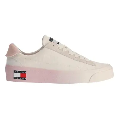 Tommy Hilfiger TOMMY JEANS LEATHER V.FLATFORM Rövid szárú női teniszcipő, fehér, méret