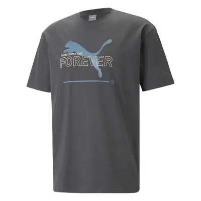 Puma SS BETTER RELAXED GRAPHIC TEE Férfi póló, sötétszürke, méret