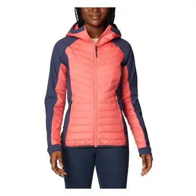 Columbia POWDER LITE HYBRID HOODED JACKET Női kabát, lazac, méret