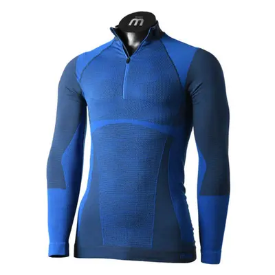 Mico L/SLVS ZIP NECK SHIRT WARM CONTROL Férfi thermo felső, kék, méret