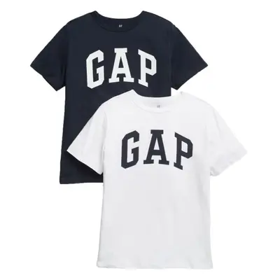 GAP V-2PK SS LOGO TEE Fiú póló, fehér, méret