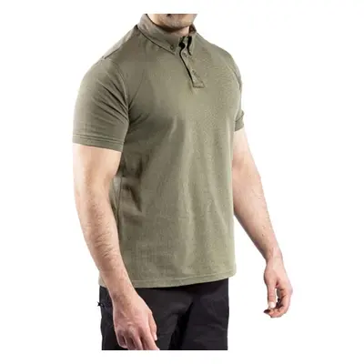 VAVWEAR TLAC01 Férfi galléros póló, khaki, méret