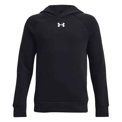 Under Armour RIVAL FLEECE HOODIE Fiú pulóver, fekete, méret