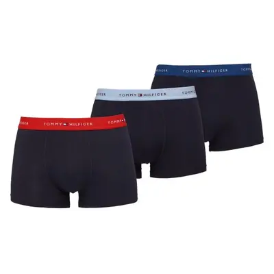 Tommy Hilfiger SIGNATURE CTN ESS-3P WB TRUNK Férfi bokszeralsó, sötétkék, méret