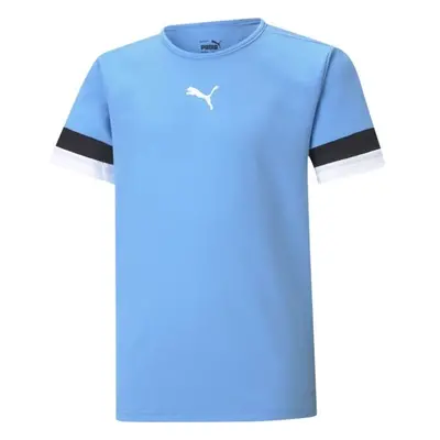 Puma TEAMRISE JERSEY JR Gyerek póló focihoz, világoskék, méret