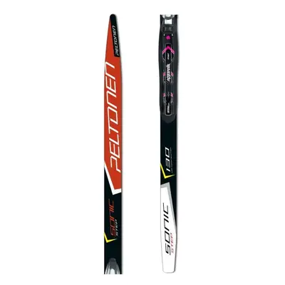 Peltonen SONIC STEP + RO BASIC JR + SKI HOLDER Gyerek síléc kötéssel, fekete, méret