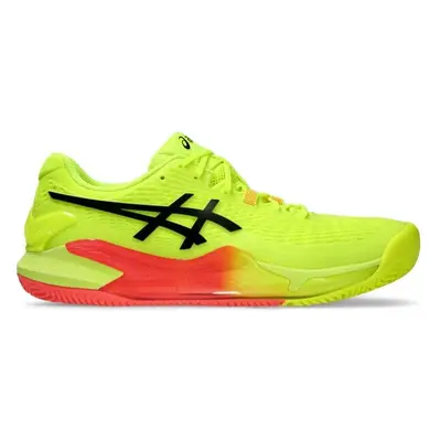 ASICS GEL-RESOLUTION CLAY PARIS Férfi teniszcipő, fényvisszaverő neon, méret 46.5