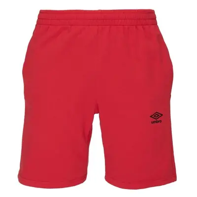 Umbro FRENCH TERRY SHORT ESSENTIALS Férfi melegítő rövidnadrág, piros, méret