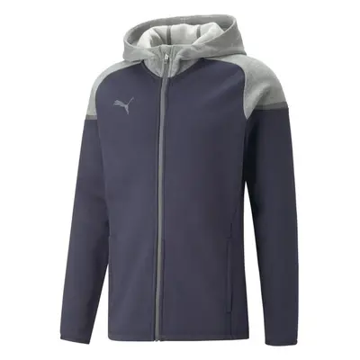 Puma TEAMCUP CASUALS HOODED JACKET Férfi kabát edzésre, sötétkék, méret