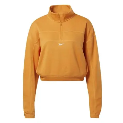 Reebok WOR KNIT 1/4 ZIP Női pulóver, narancssárga, méret