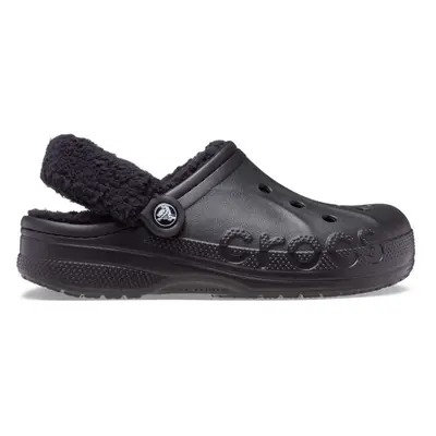 Crocs BAYA LINED FUZZ STRAP CLOG Férfi papucs, fekete, méret 36/37