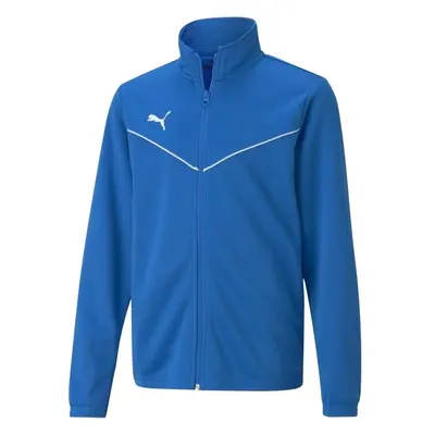 Puma TEAMRISE TRAINING POLY JACKET JR Fiú cipzáras felső, kék, méret