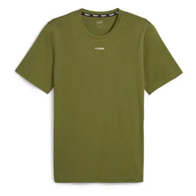 Puma FIT TRIBLEND ULTRABREATHE TEE Férfi póló sportoláshoz, khaki, méret