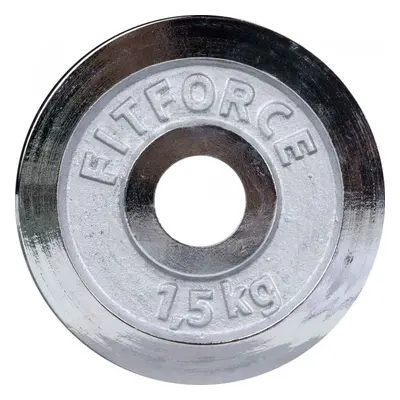 Fitforce SÚLYZÓTÁRCSA 1,5KG CHROM 30MM Súlyzótárcsa, ezüst, méret