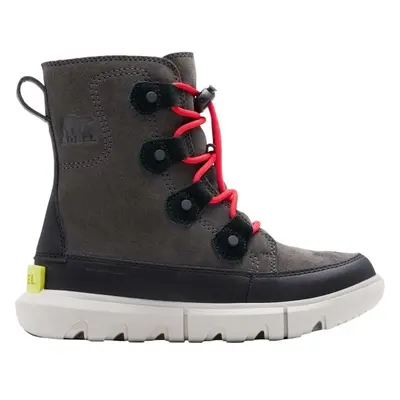 Sorel YOUTH SOREL EXPLORER LACE WP Gyerek téli cipő, sötétszürke, méret