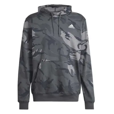 adidas BIG LOGO HOODIE Férfi pulóver, sötétszürke, méret