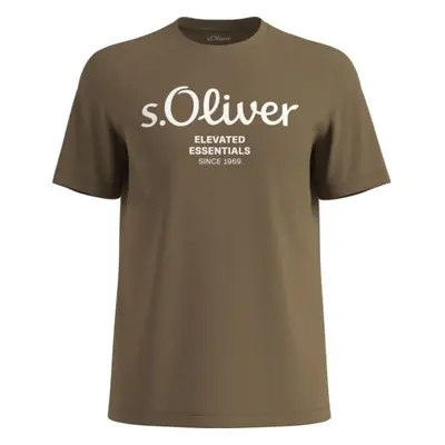 s.Oliver LOGO T-NOOS Férfi póló, barna, méret