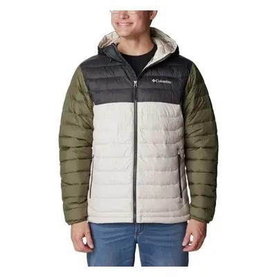 Columbia POWDER LITE HOODED JACKET Férfi kabát, bézs, méret