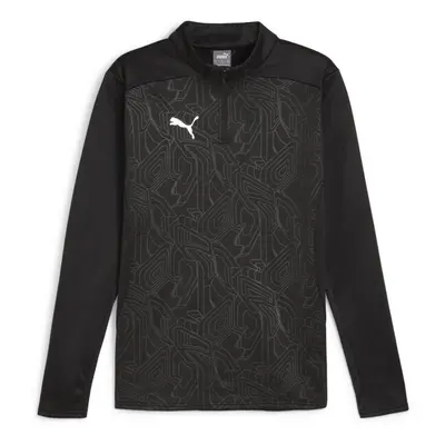 Puma TEAMFINAL WARM TOP Férfi futball melegítőfelső, fekete, méret