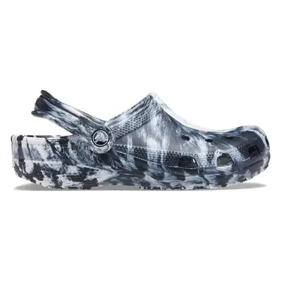 Crocs CLASSIC MARBLED CLOG Uniszex belebújós cipő, fekete, méret 38/39