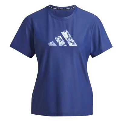 adidas RUNNING SUPERNATURAL GRAPHIC T-SHIRT Női póló futáshoz, kék, méret