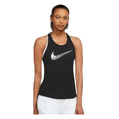 Nike W NK SWOOSH RUN TANK Női sporttop, fekete, méret