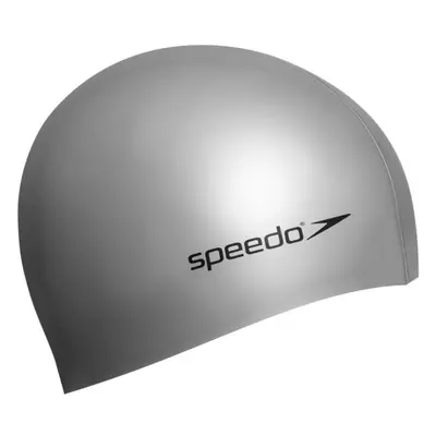 Speedo PLAIN FLAT CAP Úszósapka, ezüst, méret