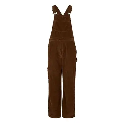 O'Neill CORD DUNGAREE Női kantáros nadrág, barna, méret